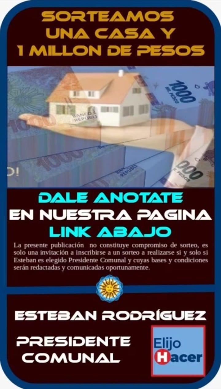 “una-casa-y-un-millon-de-pesos”:-el-premio-que-promete-un-candidato-a-intendente-en-santa-fe-si-gana-las-elecciones