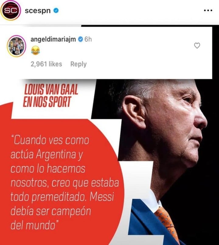 la-ironica-reaccion-de-di-maria-por-los-dichos-de-van-gaal-contra-la-seleccion-argentina