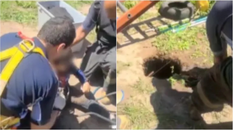 video:-el-dramatico-rescate-de-un-nene-de-cinco-anos-que-cayo-en-un-pozo-ciego-en-el-jardin-de-infantes