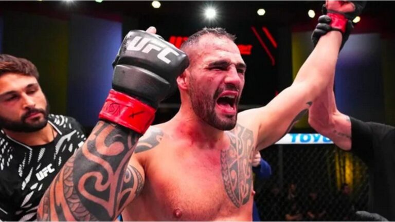 UFC: Santiago Ponzinibbio brilló con un nocaut técnico en Las Vegas