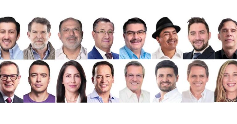 Elecciones en Ecuador: estos son los 16 candidatos presidenciales