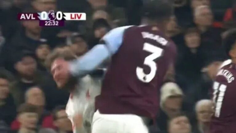 Video: Alexis Mac Allister recibió una trompada de Axel Disasi en la Premier League