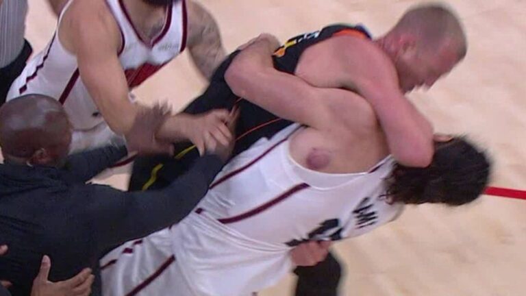 Video: la feroz pelea entre dos figuras de la NBA que terminó en escándalo