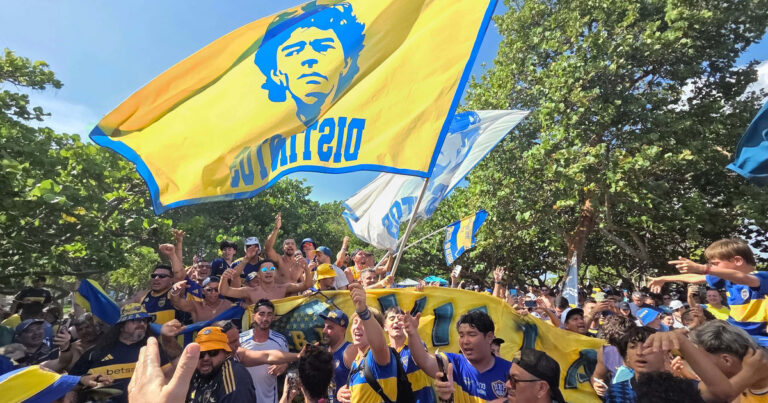 Arrancó un nuevo banderazo de los hinchas de Boca en Miami