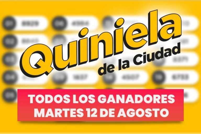 Quiniela Nacional: todos los ganadores del martes 12 de agosto
