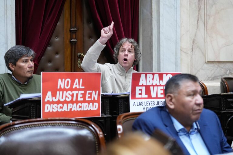 Castillo: «Con la fuerza del colectivo de discapacidad en la calle vamos a derrotar el veto de Milei»