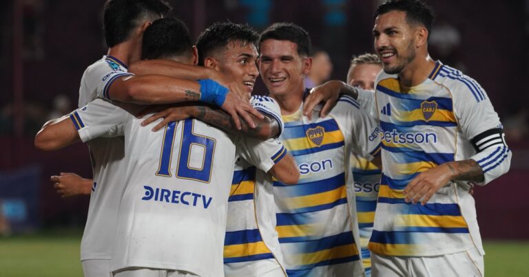 Los videos de los goles con los que Boca le está ganando a Lanús