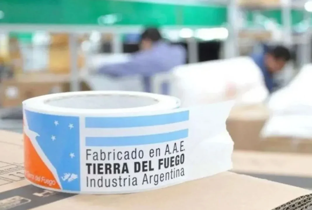 Gráfico de empleo industrial en Tierra del Fuego