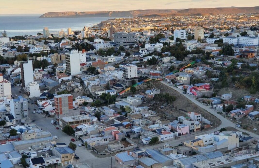 Vista de la ciudad de Comodoro Rivadavia