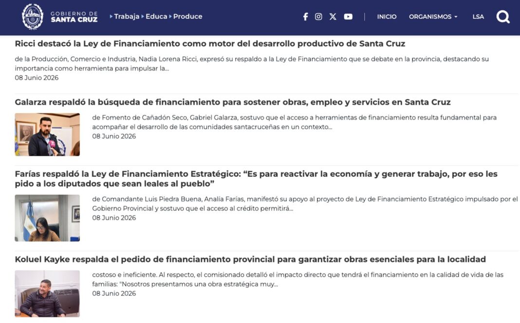 Sesión de la Cámara de Diputados de Santa Cruz