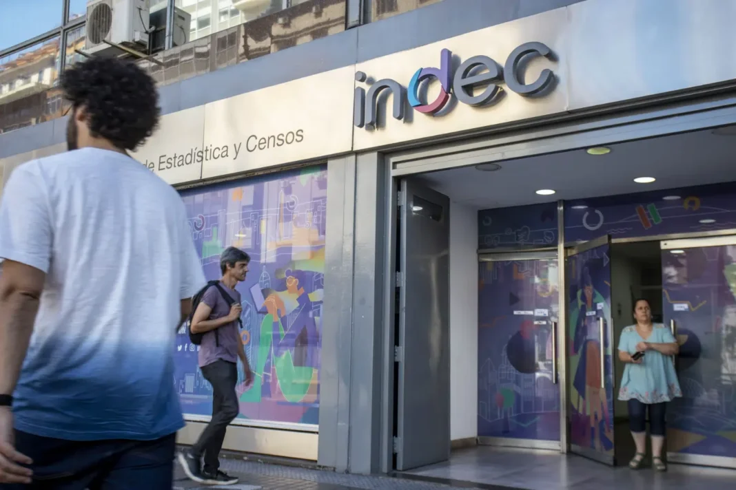 Gráfico de inflación con precios de alimentos y supermercado